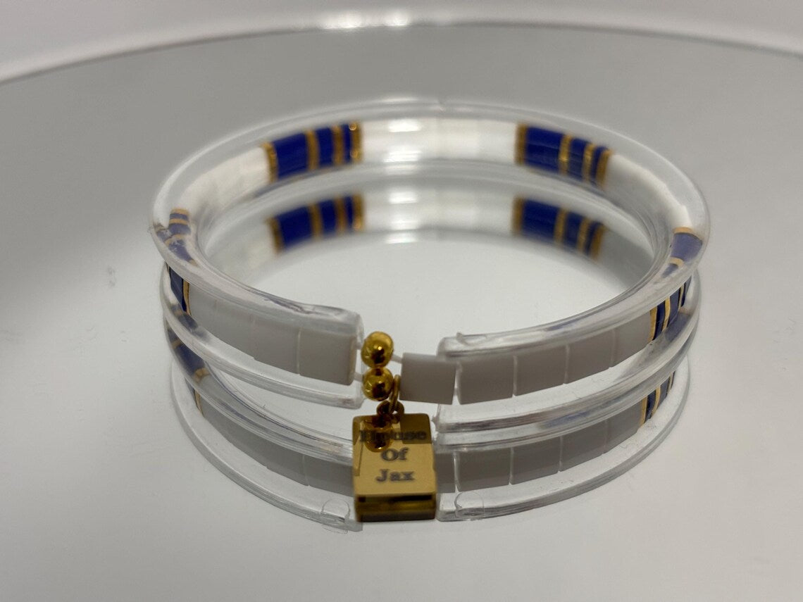 Unique Japanese Tila Bower Bird Bracelets | House Of Jax Studio