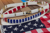 Miyuki Tila bead stretch American Patriot Bracelet Stack  | USA  | America | Trend 2025 |Friendship Bracelets | price / per bracelet | quality |waterproof