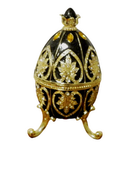 Faberge Type Egg | Dark Charcoal | Boho| Trendy | Fancy| House Of Jax
