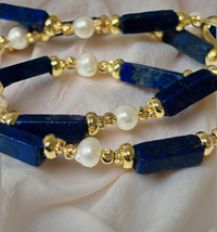 Lapis lazuli Choker Necklace | Boho | Bohemian | Fidget | Little Treats | Stylish | Trendy | House Of Jax
