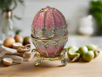 Pink and White Faberge Type Egg | Gift For Mom  | Gift For Her | Boho | House Of Jax