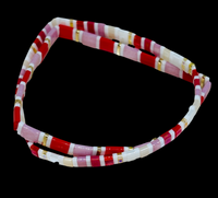 Miyuki Tila Bead Stretch Bracelets | Pink & White Boho Chic | Flat Pearl Bohemian | Gift For Her | Little Treats| House Of Jax | price is both