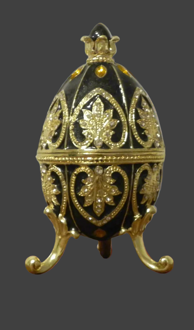 Faberge Type Egg | Dark Charcoal | Boho| Trendy | Fancy| House Of Jax