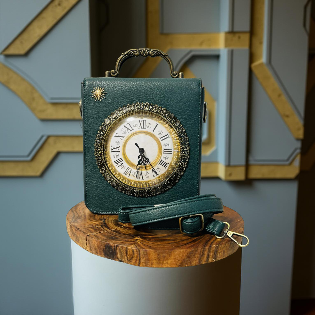 Handbag With Working Clock and Compact | Boho | Bohemian | Stylish | Trendy | House Of Jax Studio