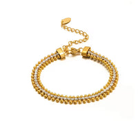 Gold Color Tennis Bracelet | Beautiful Bracelet | Boho | Bohemian | Stylish | Fancy | Trendy | House Of Jax