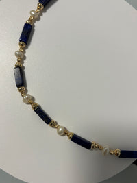 Lapis lazuli Choker Necklace | Boho | Bohemian | Fidget | Little Treats | Stylish | Trendy | House Of Jax