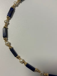 Lapis lazuli Choker Necklace | Boho | Bohemian | Fidget | Little Treats | Stylish | Trendy | House Of Jax