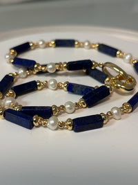 Lapis lazuli Choker Necklace | Boho | Bohemian | Fidget | Little Treats | Stylish | Trendy | House Of Jax