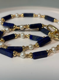 Lapis lazuli Choker Necklace | Boho | Bohemian | Fidget | Little Treats | Stylish | Trendy | House Of Jax