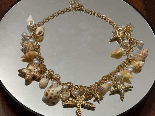 Sea Shells By The Sea Shore | Necklace | Shells | Pearls | Star Fish | from House Of Jax Studio