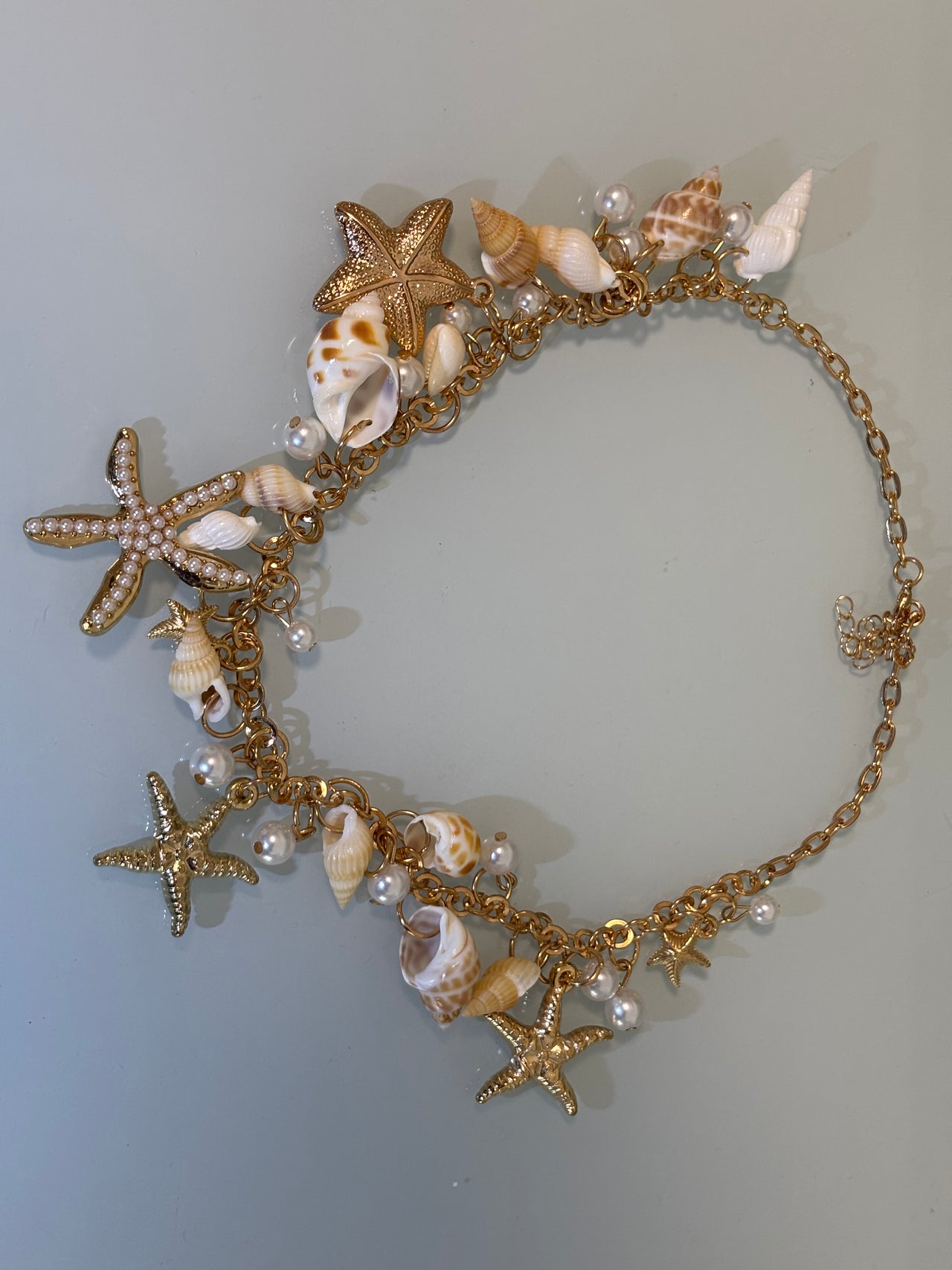 Sea Shells By The Sea Shore | Necklace | Shells | Stylish | Bohemian | Pearls | Star Fish | BONUS MYSTERY GIFT!!!