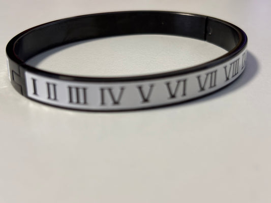 NEW ITEM- Roman Numeral | Black and White | Bracelet | Boho | Fancy | Stylish | Trendy | House Of Jax