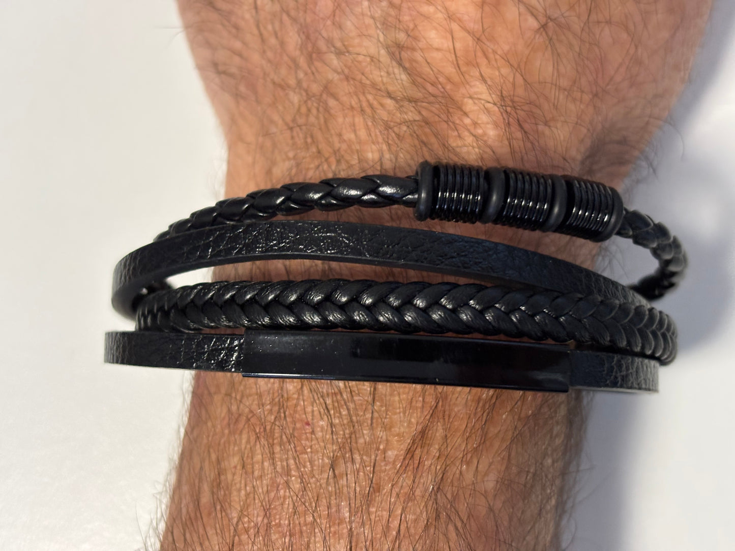 NEW ITEM- Men's | Faux Leather | Bracelet | Stylish | Fancy | Trendy | House Of Jax