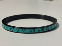 Roman Numeral | Black and Aqua Blue | Bracelet | Fancy | Stylish |  Boho | Bohemian | House Of Jax