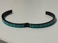 Roman Numeral | Black and Aqua Blue | Bracelet | Fancy | Stylish |  Boho | Bohemian | House Of Jax