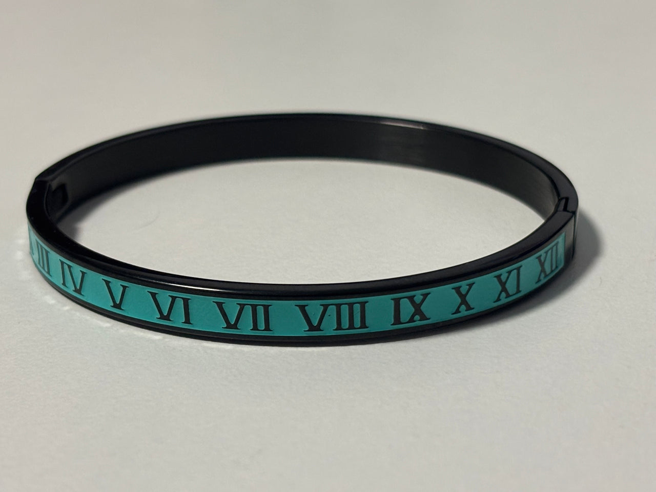Roman Numeral | Black and Aqua Blue | Bracelet | Fancy | Stylish |  Boho | Bohemian | House Of Jax