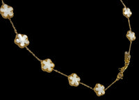 White and Gold Clover Necklace | Adjustable Length | Clover Pendants | Boho | Valentine's Day | House Of Jax