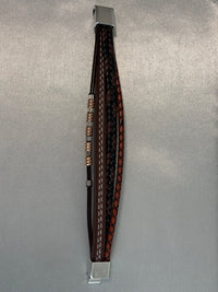 Men's Black and Brown Faux Leather Bracelet | For Smaller Wrists | Bohemian | Stylish | Fancy | Trendy | Modern | House Of Jax
