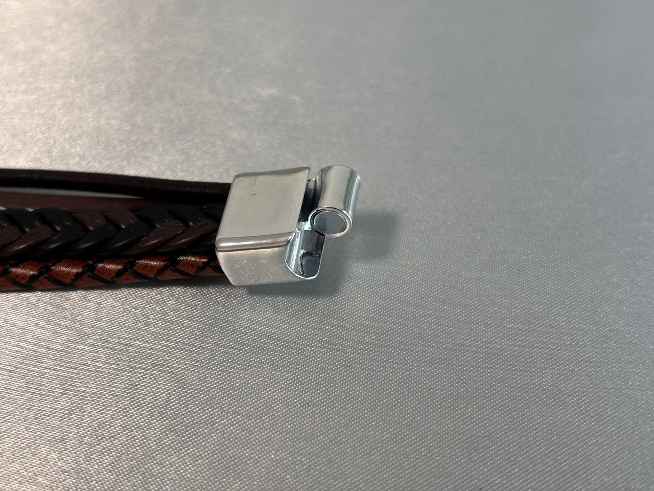 Men's Black and Brown Faux Leather Bracelet | For Smaller Wrists | Bohemian | Stylish | Fancy | Trendy | Modern | House Of Jax