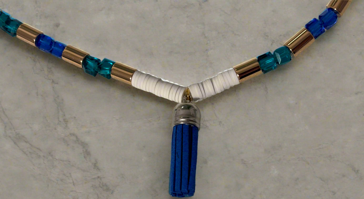 Handmade Necklace Made By House Of Jax | A- Crystal Necklace  and Bracelet | Boho | Bohemian | Stylish | Trendy