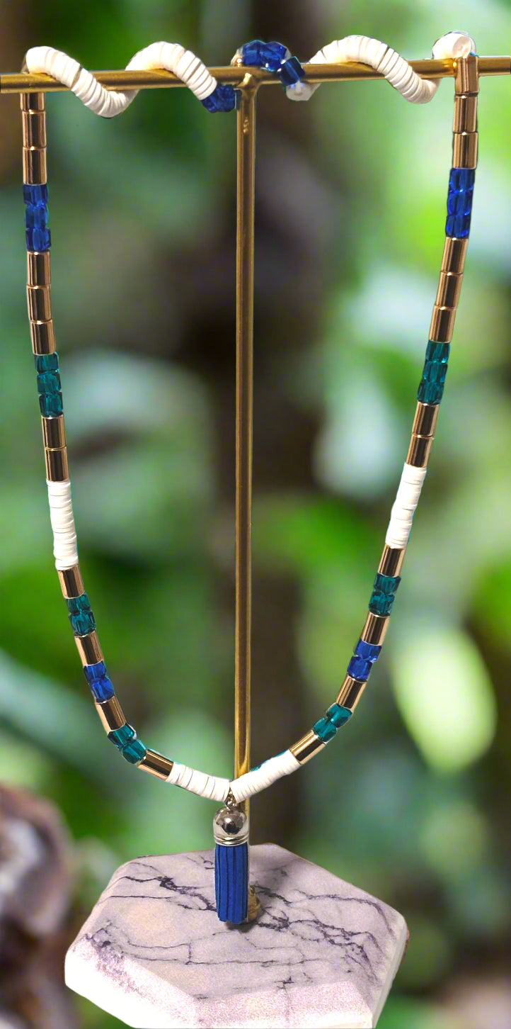 Handmade Necklace Made By House Of Jax | A- Crystal Necklace  and Bracelet | Boho | Bohemian | Stylish | Trendy
