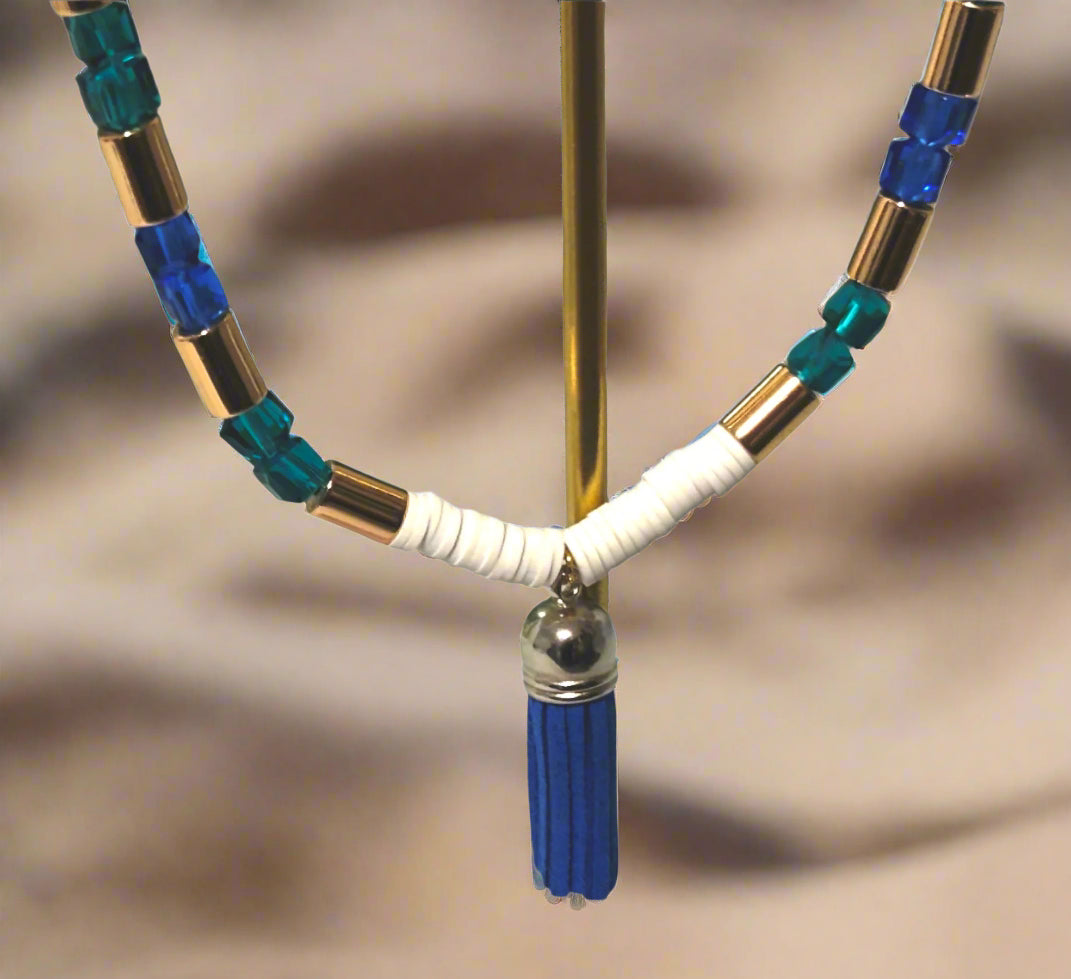 Handmade Necklace Made By House Of Jax | A- Crystal Necklace  and Bracelet | Boho | Bohemian | Stylish | Trendy