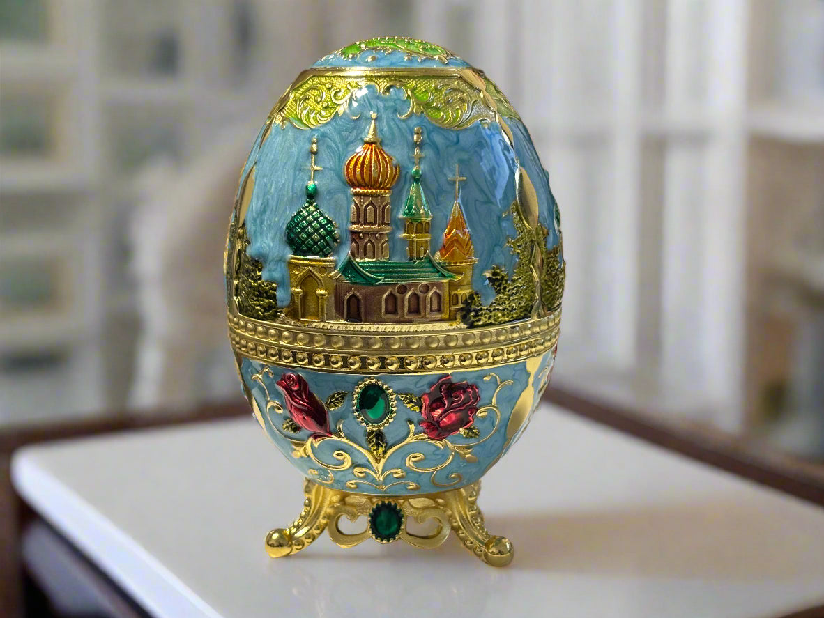 Faberge Type Russian Orthodox Egg | Trendy | Russian Tsar | Stylish | House Of Jax