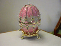 Pink and White Faberge Type Egg | Gift For Mom  | Gift For Her | Boho | House Of Jax