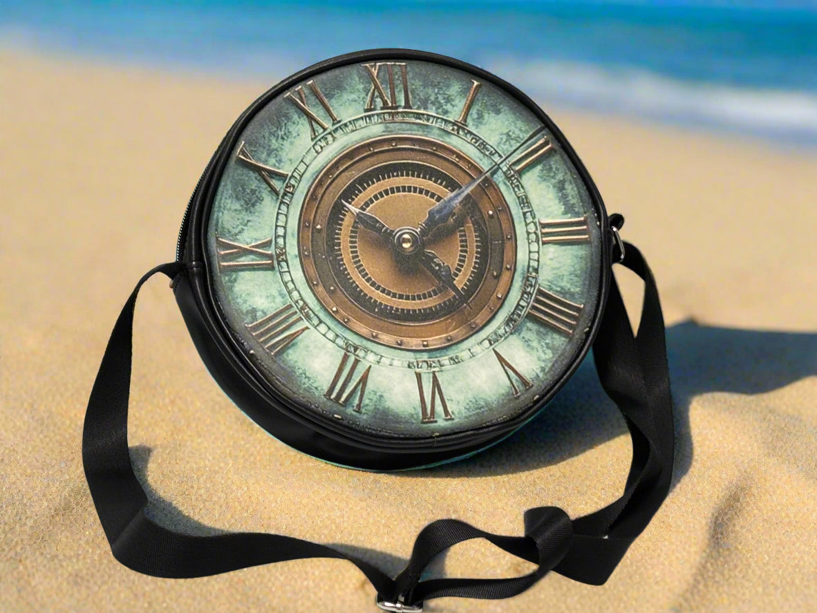 Retro Time Clock Handbags | Free Children's Handbag Non Working Clock Included | Boho | Bohemian | Stylish | Trendy | House Of Jax Studio