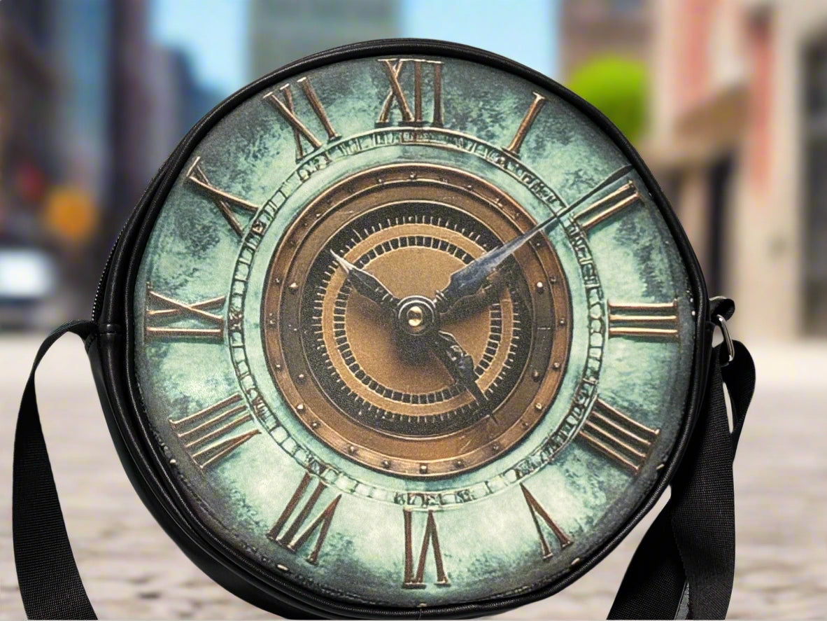 Retro Time Clock Handbags | Free Children's Handbag Non Working Clock Included | Boho | Bohemian | Stylish | Trendy | House Of Jax Studio