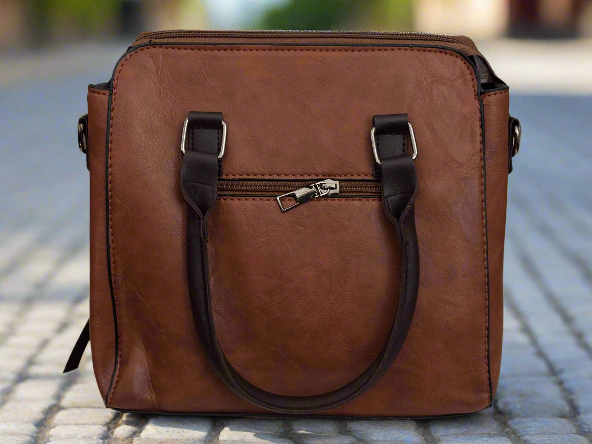 Leather Handbag With Make Up Bag And Wallet | Boho | Bohemian | Gift For Her | House Of Jax