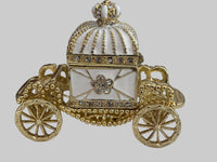Collectable Faberge Type Carriage | Christmas Gift | White and Gold | Gift For Her | Gift For Him | House Of Jax