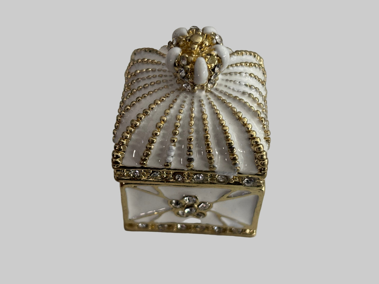 Collectable Faberge Type Carriage | Christmas Gift | White and Gold | Gift For Her | Gift For Him | House Of Jax