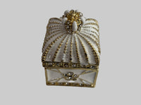 Collectable Faberge Type Carriage | Christmas Gift | White and Gold | Gift For Her | Gift For Him | House Of Jax