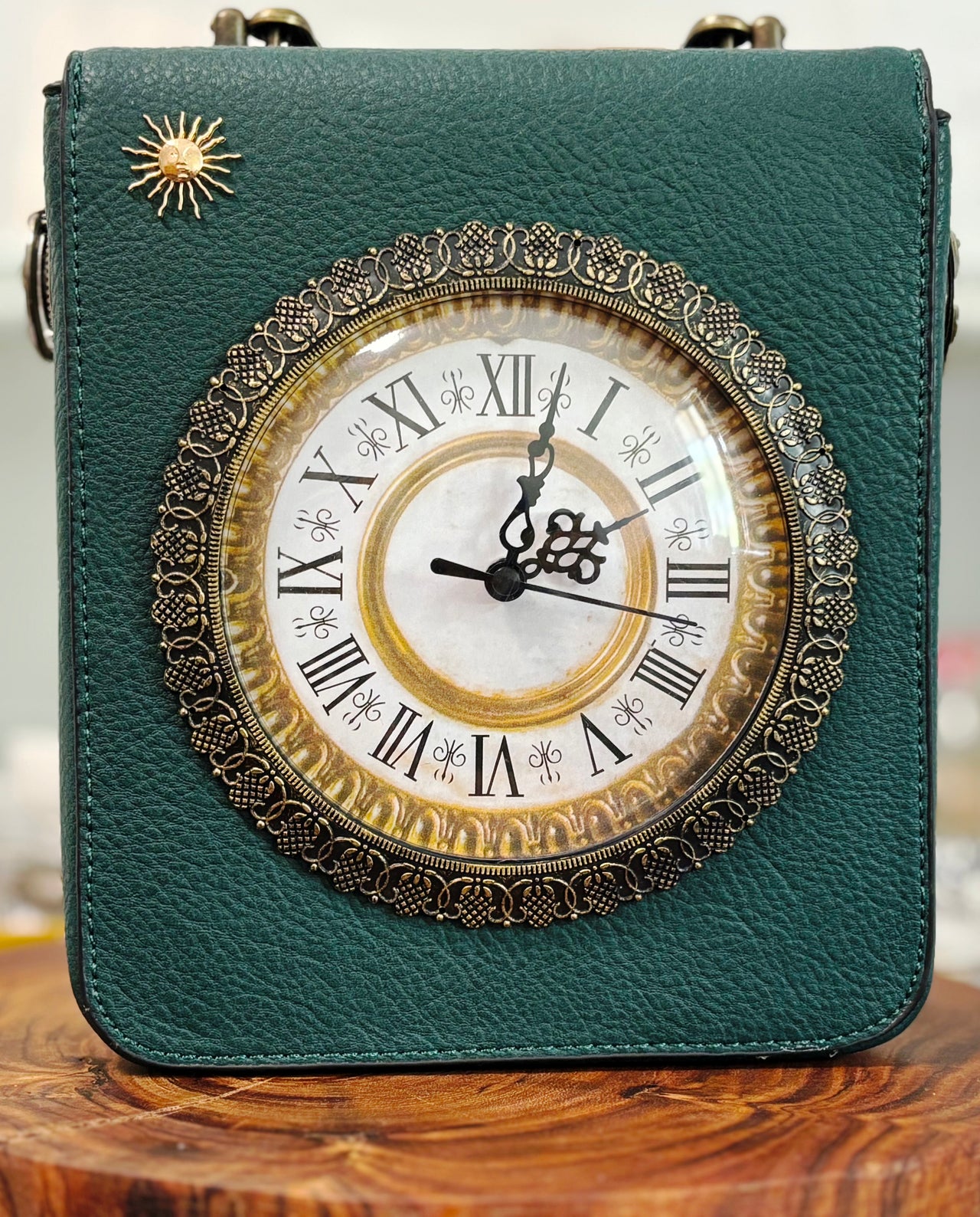 Handbag With Working Clock and Compact | Boho | Bohemian | Stylish | Trendy | House Of Jax Studio