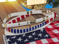 Miyuki Tila bead stretch American Patriot Bracelet Stack  | USA  | America | Trend 2025 |Friendship Bracelets | price / per bracelet | quality |waterproof
